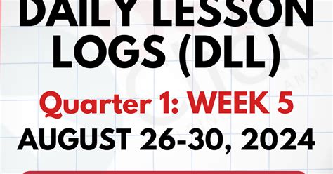 GRADE 6 DAILY LESSON LOGS (WEEK 5: Q1) AUGUST 26.